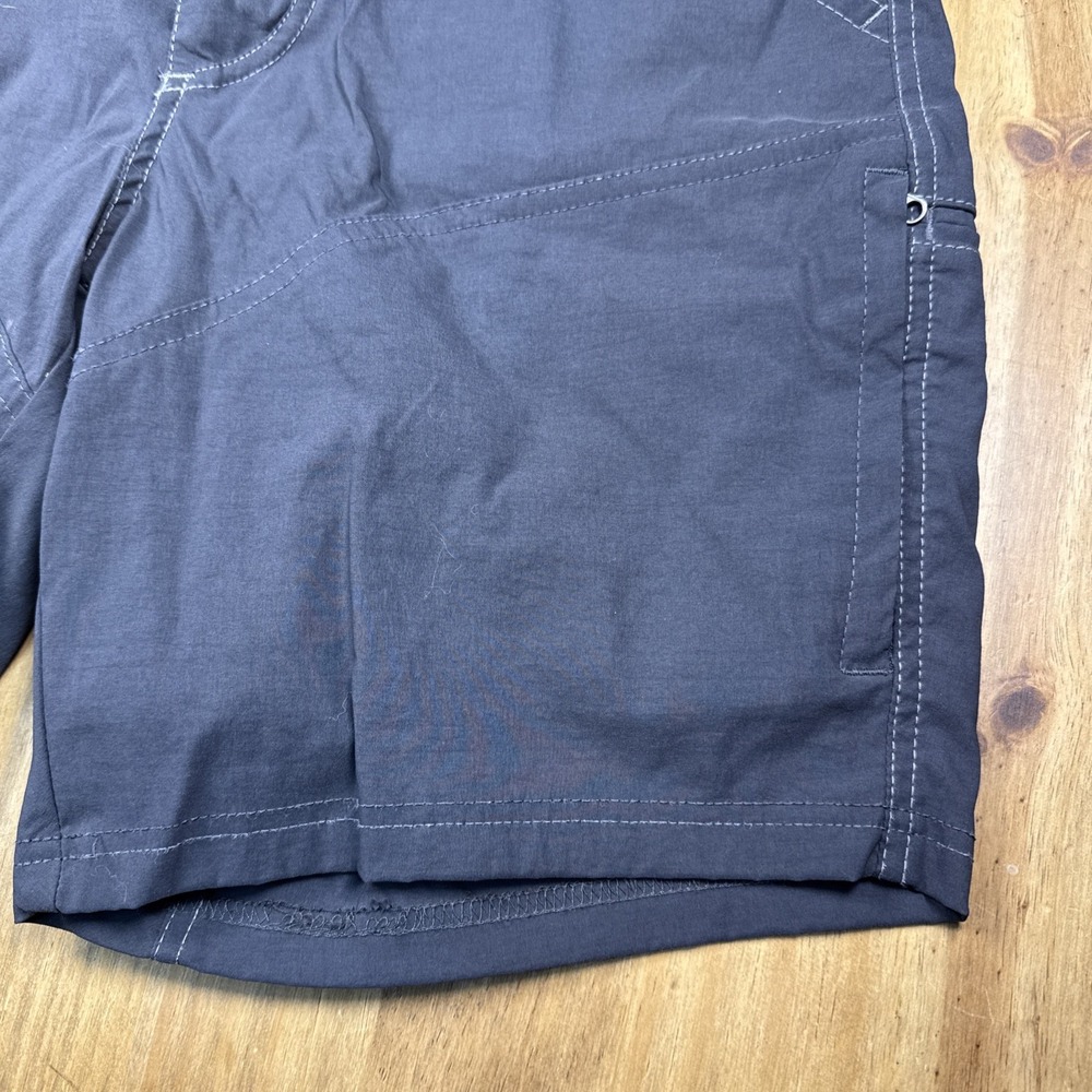 Kuhl Men Renegade Shorts 32 Asphalt Gray Hiking Chino Lightweight Quick Dry Zip - Picture 4 of 13